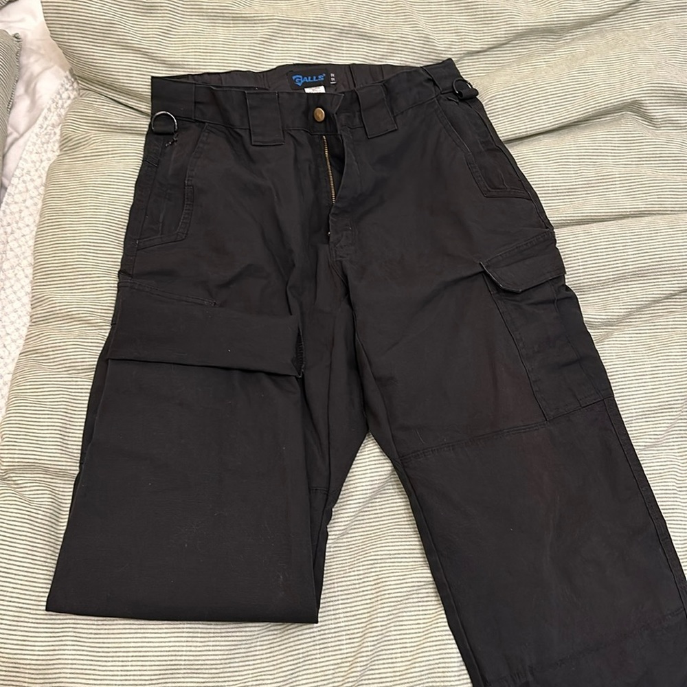 black cargo pants